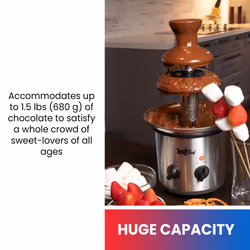 Total Chef 3 Tier Electric Chocolate Fondue Fountain Machine