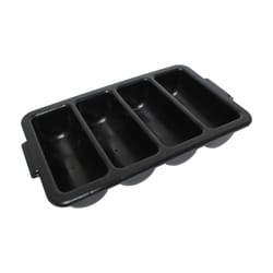 Thunder Group PLFCCB001B 4Compartment Cutlery Box  Black