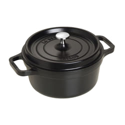 Staub Cast Iron 2.75-qt Round Cocotte - Matte Black  Made in France