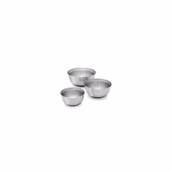Brabantia 363900 Mixing Bowl Set, 1 L, 1.6 L and 3 L - Matt Steel