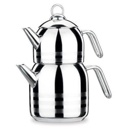 KORKMAZ ASTRA 29 Liter 1810 Stainless Steel Premium Turkish Teapot