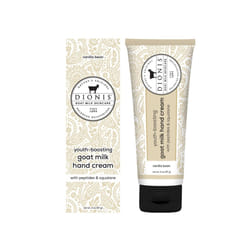 Dionis Youth Boosting Goat Milk Hand Cream 2oz  With Peptides and Squalane For More Vibrant and Healthy Skin  Vanilla Bean