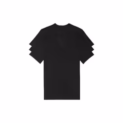 Calvin Klein Men's Cotton Stretch Undershirt Packs 3 Black-Vneck Med