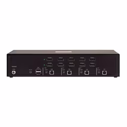 StarTech.com Secure 4-Port Dual-Monitor KVM Switch, DisplayPort, 4K 30Hz, NIAP 4.0 Desktop KVM, Metal Housing, Made in the USA - Additional view 2