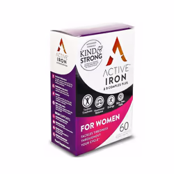 Active Iron & B-Complex Plus For Women - 30 Daily Capsules & 30 Daily Tablets