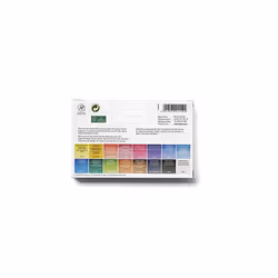 Winsor & Newton Cotman Watercolour Paint Set, Deluxe Sketchers' Pocket Box with 16 x Half Pans with Brush, Putty Rubber and Pencil