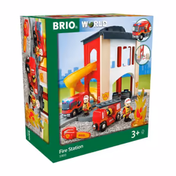 BRIO World - 33833 Central Fire Station | 12 Piece Toy for Kids with F