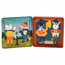 Wild & Wolf "Magnetic Play Set Animal Band - Gioco magnetico ""La banda degli animali"""