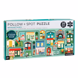 Wild & Wolf Around Town Follow & Spot Puzzle - Puzzle Segui e Trova: attorno la città, 3 yr(s)