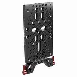 HEDBOX HOLD II SYSTEM, Battery plate, Black, Duraluminium, 142 mm, 82 mm, 8 mm