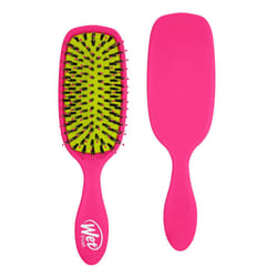 Shine Enhancer Brush with Soft Intelliflex and Natural Boar Bristles to Help Distribute Hairs Natural Oils without Breaking Hair, Pink