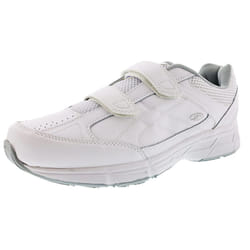 Dr. Scholl's - Men's Brisk Light Weight Dual Strap Sneaker  Wide Width  White Grey  11.5 Wide