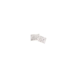 DataCal Keyboard Stickers Large Print Letters Black on White - Beige Background.
