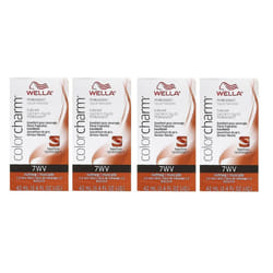 7WV Nutmet Wella Color Charm Permanent Haircolor - 7WVâ pack of 4
