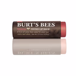 Burt's Bees 100% Natural Tinted Lip Balm  Hibiscus with Shea Butter & Botanical Waxes - 1 Tube
