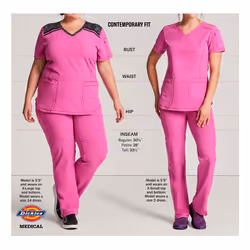 Dickies EDS Signature Women Scrubs Top V-Neck DK880  XXS  Royal