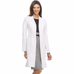 Dickies womens Professional Whites 37"""" Medical Lab Coat  White  3X-La