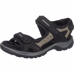 ECCO Women's Yucatan outdoor offroad hiking sandal Black/Mole/Black