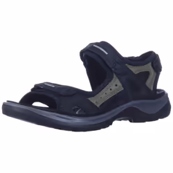 ECCO Women's Yucatan outdoor offroad hiking sandal Black/Mole/Black