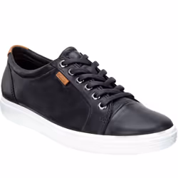 , Black) Ecco Womens Soft 7 Leather Casual Fashion Pumps Trainers - 5-5.5 UK (38EU