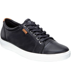 , Black) Ecco Womens Soft 7 Leather Casual Fashion Pumps Trainers - 5-5.5 UK (38EU