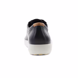 Ecco Womens Soft 7 W Soft Comfy Lace-Up Lightweight Leather Trainers - UK 7.5, Black
