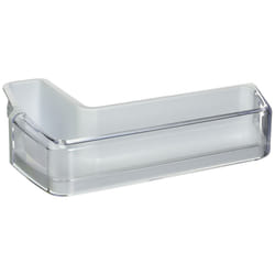 Samsung OEM Original Part: DA97-11478A Refrigerator Middle Door Shelf Bin w/Guard Assembly Left White 14x10x5