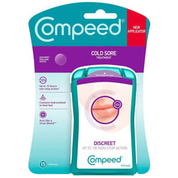 Compeed 15 Cold Sore Anti-Viral Cream Invisible Patches