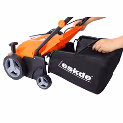 eSkde Electric Scarifier Lawn Aerator Lawn Rake Interchangeable Rollers 4 Height Settings ESRAS2