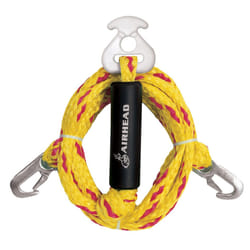 Airhead Heavy Duty Tow Harness for 1-4 Rider Towable Tubes  Water Skis  Wakesurf Boards and Wakeboards  12-Feet Black
