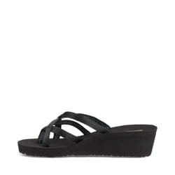 Teva Women's W Mush Mandalyn Wedge Ola 2 Flip-Flop  Black  9 M US
