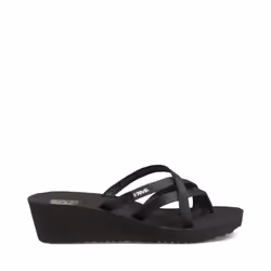 Teva Women's W Mush Mandalyn Wedge Ola 2 Flip-Flop  Black  9 M US