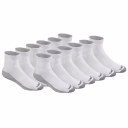 Dickies Men's Big & Tall Dri-Tech Moisture Control Quarter Socks (6 1