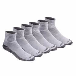 Dickies Men's Dri-Tech Moisture Control Quarter Socks Available in M-XXL (6 12 18 Grey (6 Pairs) Medium