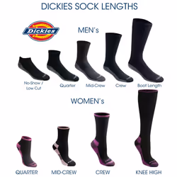 Dickies Men's Dri-Tech Moisture Control Quarter Socks  Available in M-XXL (6  12  18  Grey (6 Pairs)  Medium