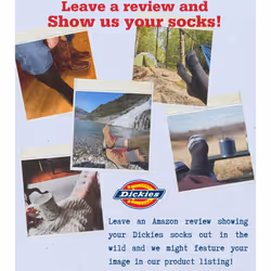 Dickies Men's Dri-Tech Essential Moisture Control Crew Socks Multipack