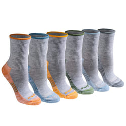 Dickies Women's Dri-Tech Advanced Moisture Wicking Mid-Crew Socks  Available in M-L (6 12  Grey Assorted (6 Pairs)  Medium