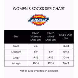 Dickies Women's Dri-Tech Advanced Moisture Wicking Mid-Crew Socks  Available in M-L (6 12  Grey Assorted (6 Pairs)  Medium