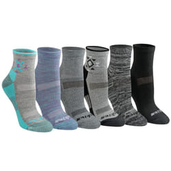 Dickies Women's Dri-Tech Moisture Wicking Quarter Socks  Available in M-L (6  12  Tribal (6 Pairs)  Medium