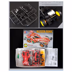 AERO MINI 4WD VS CHASSIS Racing Car Model Vihicles Toys BLITZER-SONIC