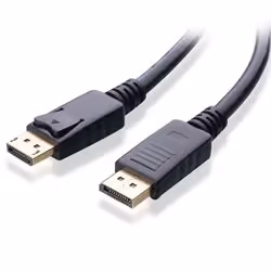 Cable Matters 10ft DP, 3 m, DisplayPort, DisplayPort, 1920 x 1200 pixels, Black, Gold