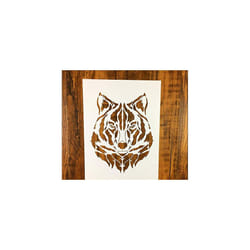 Zzooi Wolf Painting Stencil for DIY Shirts DIY Craft Small