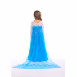 FUNPARTY Princess Costume Dress Up for Little Girls Age of 3-12 Years (Blue-(No accessories)  3-4Years)