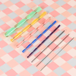 SUPVOX 8pcs Dotting Rods Acrylic Twist Sticks Wax Pencil Manicure Nail Art Tool