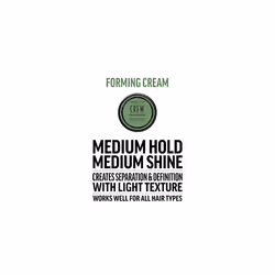 Forming Cream with Medium Hold & Shine, Gifts For Men, For Shape & Thickening (85g) Cream Texture for All Hair Types, Hair Styling for Men