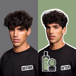 AMERICAN CREW Men's Pre-Styler Forming Shampoo for Textured & Curly Hair  Anti-Frizz & Curl Defining  With Jojoba Oil  Vegan  8.5 fl oz