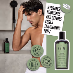 AMERICAN CREW Men's Pre-Styler Forming Shampoo for Textured & Curly Hair  Anti-Frizz & Curl Defining  With Jojoba Oil  Vegan  8.5 fl oz - Additional view 4