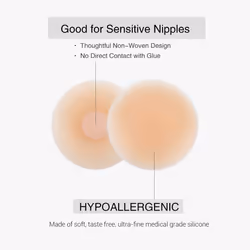 VOCH GALA 5 Pairs Nipple Cover for Women Reusable  Adhesive Silicone N