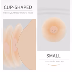 VOCH GALA 5 Pairs Nipple Cover for Women Reusable  Adhesive Silicone N
