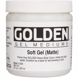Golden Soft Matte Gel Medium8 ounce